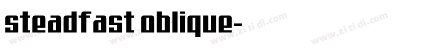 steadfast oblique字体转换